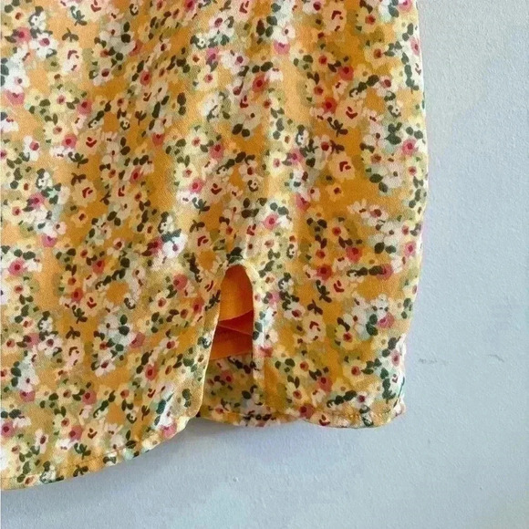 Le Lis Floral Yellow Cowl Neck Dress - Picture 6 of 6